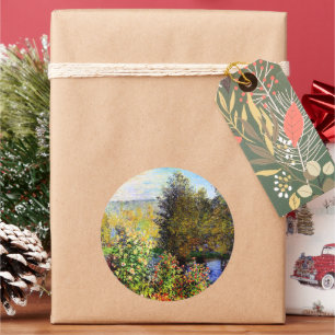 Die Ecke des Gartens von Montgeron Runder Aufkleber