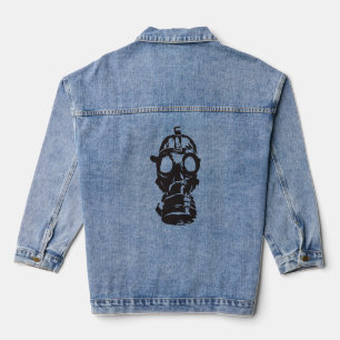 Die Edgy Vibe mit der Coolen Retro-Gasmaske Tri ei Jeansjacke