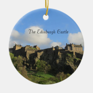 Die Edinburgh-Schloss-Weihnachtsverzierung Keramikornament