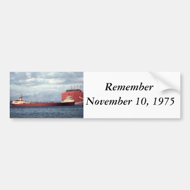 Die Edmund Fitzgerald Autoaufkleber (Vorne)