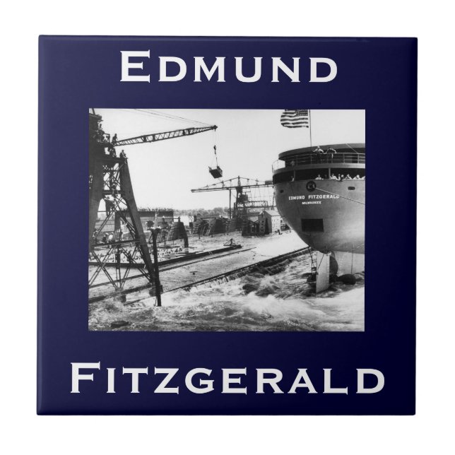 Die Edmund Fitzgerald Fliese (Vorderseite)