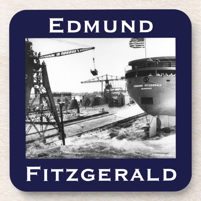 Die Edmund Fitzgerald Getränkeuntersetzer (Vorderseite)