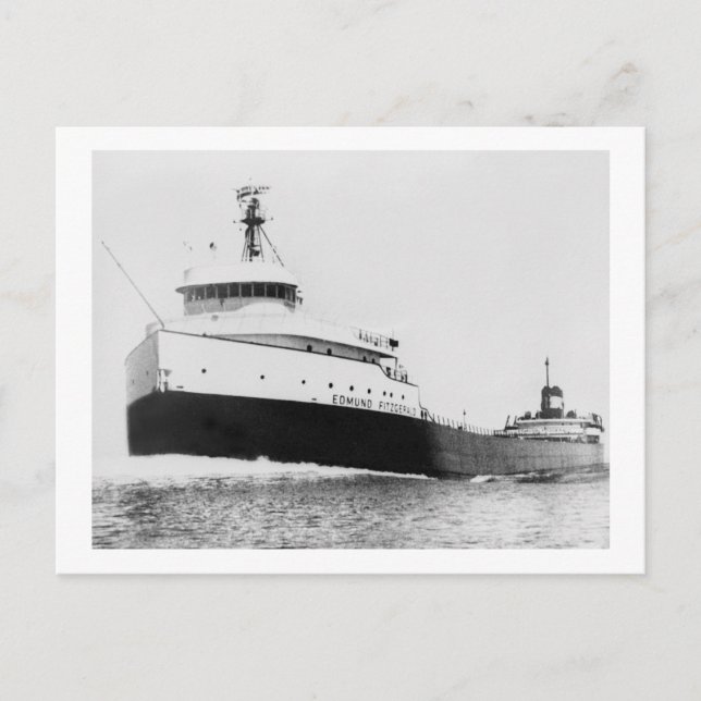 Die Edmund Fitzgerald Postkarte (Vorderseite)