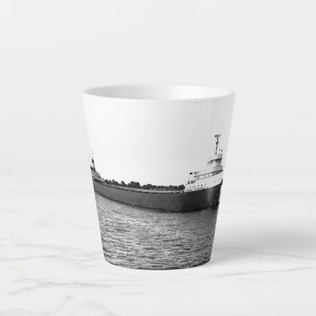 Die Edmund Fitzgerald St. Clair River Vintage Milchtasse (Vorderseite)