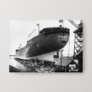 Die Edmund Fitzgerald Vintage Great Lakes Schiff Button