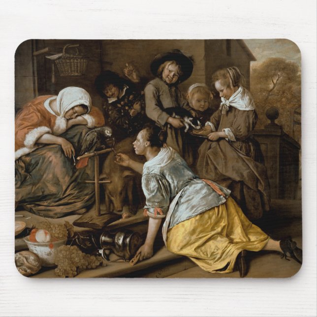 Die Effekte der Zügellosigkeit, c.1663-65 Mousepad (Vorne)
