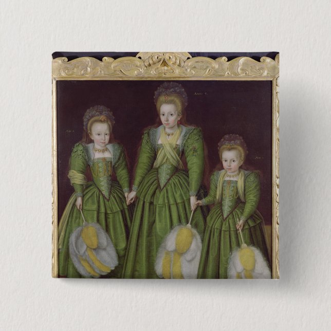 Die Egerton Schwestern, 1601/02 Button (Vorderseite)