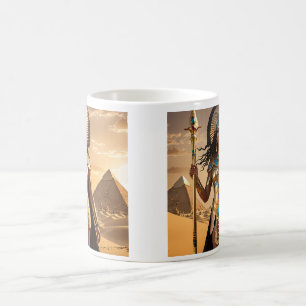 Die egyptische Kriegergodatin der Sande Kaffeetasse