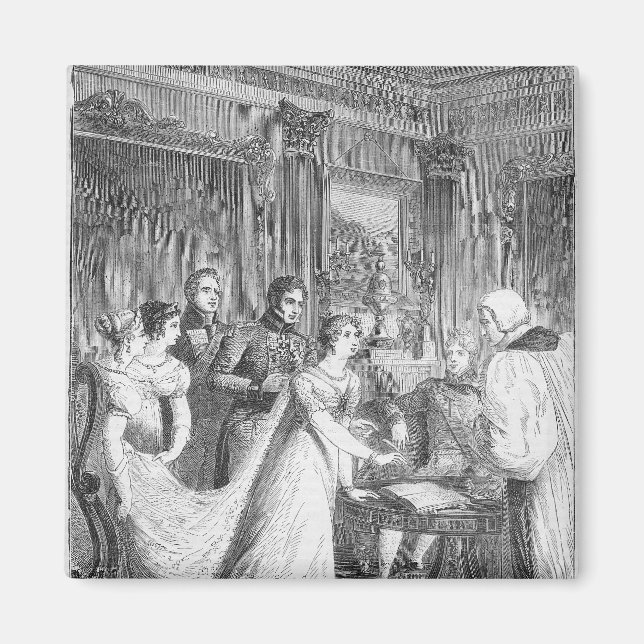 Die Ehe der Prinzessin Charlotte von Magnet (Vorne)