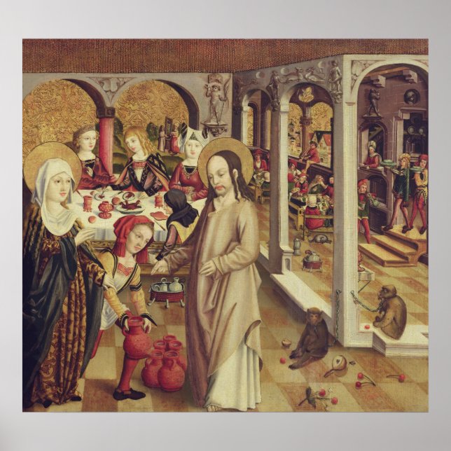 Die Ehe in Cana, um 1500 Poster (Vorne)