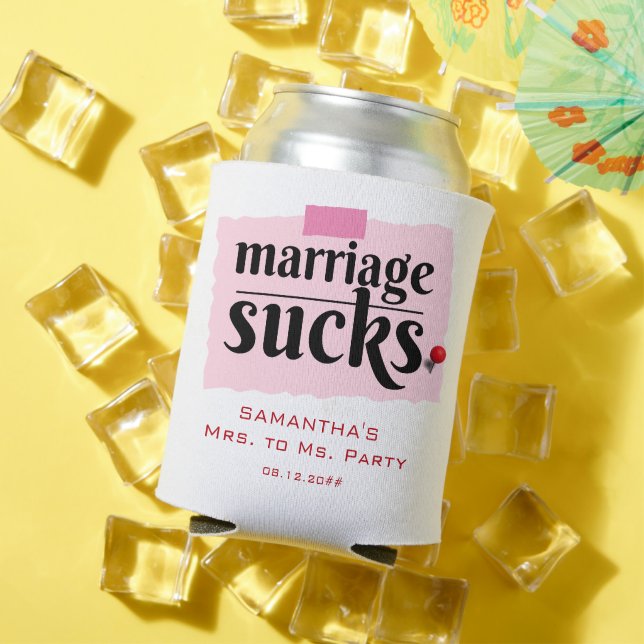 Die Ehe Sind zum Kotzen! Funny Scheidung Announcem Dosenkühler (In Situ Sommer)