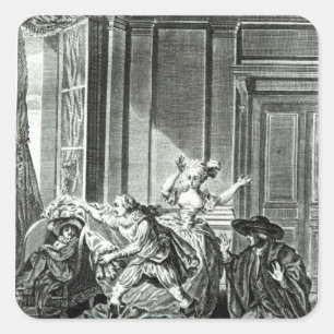 Die Ehe von Figaro Quadratischer Aufkleber