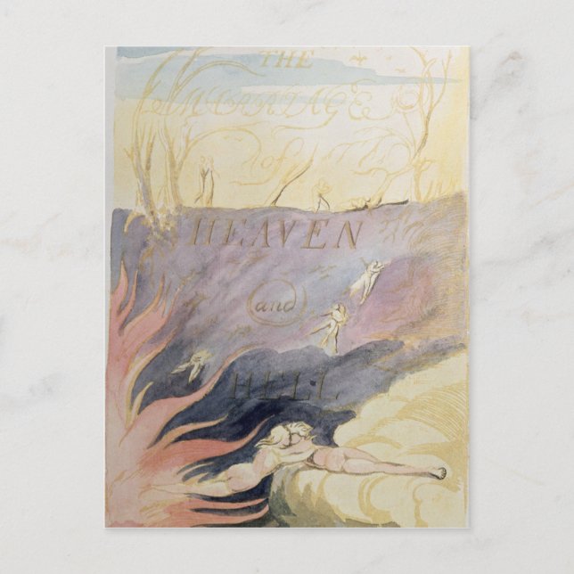 Die Ehe von Himmel und Hölle Postkarte (Vorderseite)