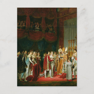Die Ehe von Napoleon I. und Marie Postkarte