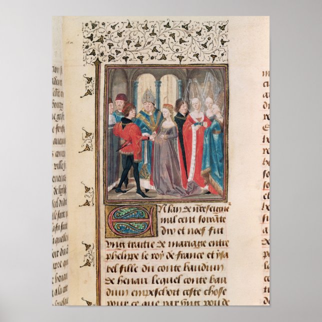 Die Ehe von Philippe Auguste König von Frankreich Poster (Vorne)