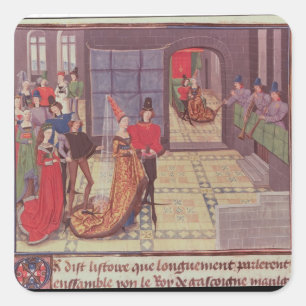 Die Ehe von Renaud de Montauban und Quadratischer Aufkleber