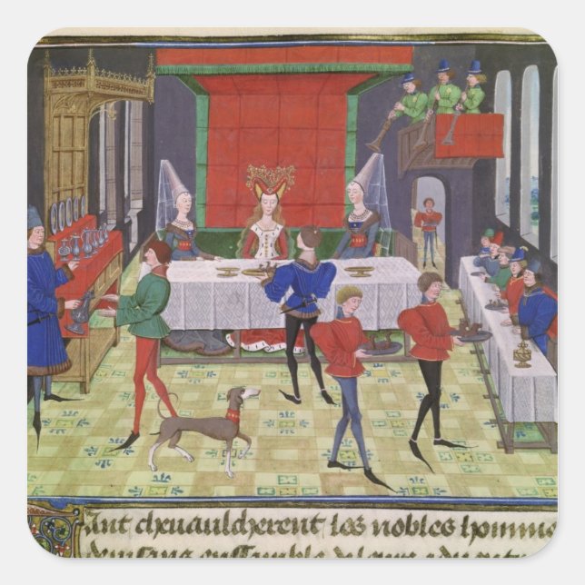 Die Ehe von Renaud in Montauban und Clarisse Quadratischer Aufkleber (Vorderseite)