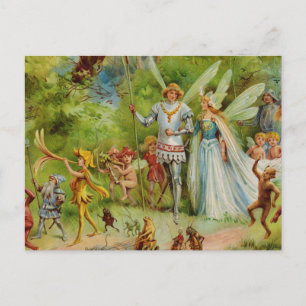 Die Ehe von Thumbelina Postkarte