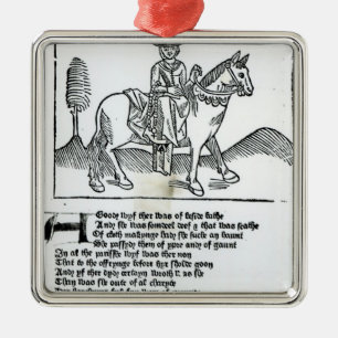 Die Ehefrau des Bades Silbernes Ornament