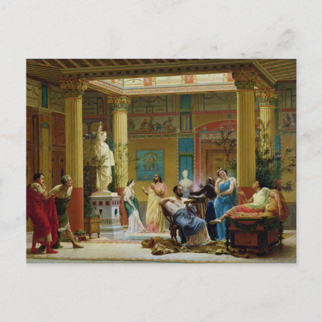 Die Ehefrau Fluteplayer und Diomedes Postkarte (Vorderseite)