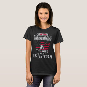 Die Ehefrau-Geschenk des Veterans die Ehefrau T-Shirt