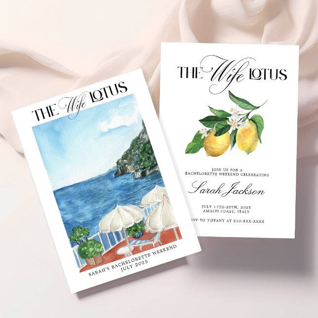 Die Ehefrau Lotus Junggeselinnen-Abschied Einladun Einladung (Von Creator hochgeladen)