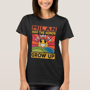 Die Ehre, mich erwachsen sehen zu können, war die T-Shirt