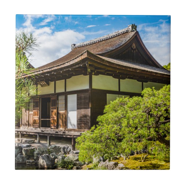 Die Ehre oder der Hauptsaal in Ginkaku-Ji, Kyoto Fliese (Vorderseite)