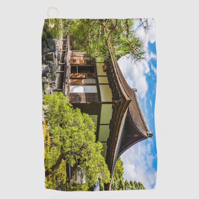 Die Ehre oder der Hauptsaal in Ginkaku-Ji, Kyoto Golfhandtuch (Vorderseite)