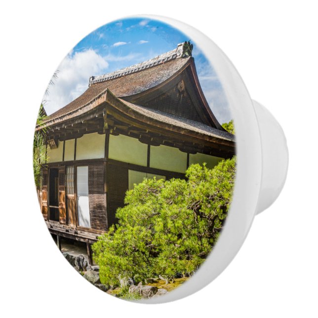 Die Ehre oder der Hauptsaal in Ginkaku-Ji, Kyoto Keramikknauf (Rechts)