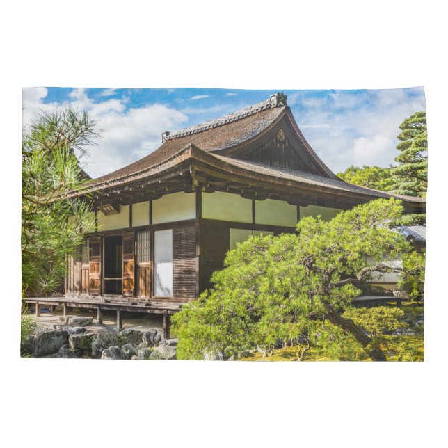 Die Ehre oder der Hauptsaal in Ginkaku-Ji, Kyoto Kissenbezug (Rückseite)