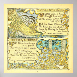 Die Eiche und der Walter-Kranich Poster