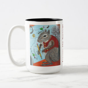 Die Eichhörnchen-Tasse schlüpfen Zweifarbige Tasse