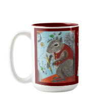 Die Eichhörnchen-Tasse schlüpfen