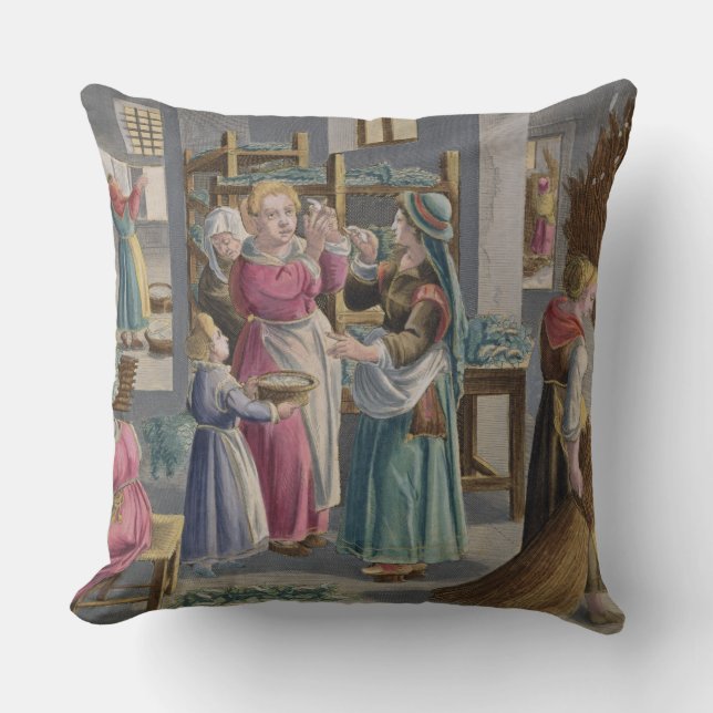 Die Eier brüten ordnungsgemäß in Würmer, sie sind Kissen (Vorderseite)