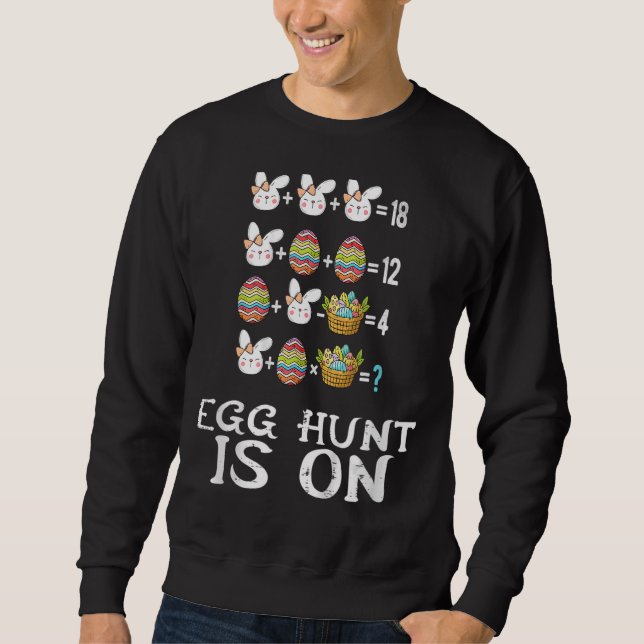 Die Eierjagd der Kinder ist auf Sweatshirt (Vorderseite)