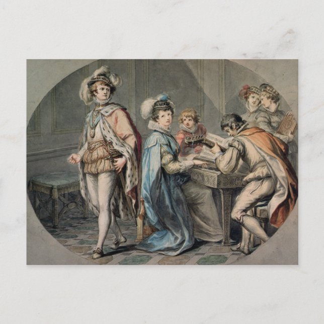 Die Eifersucht Darnleys Postkarte (Vorderseite)