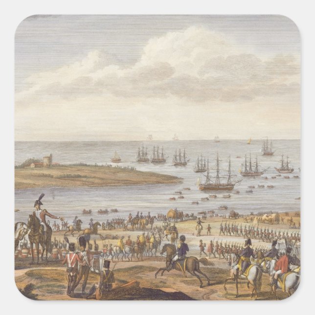 Die Einbürgerung der Engländer in Holland, 30. Nov Quadratischer Aufkleber (Vorderseite)