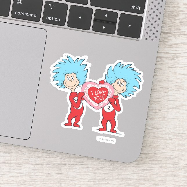 Die eine Sache zwei ich Liebe Sie Aufkleber (Detail)