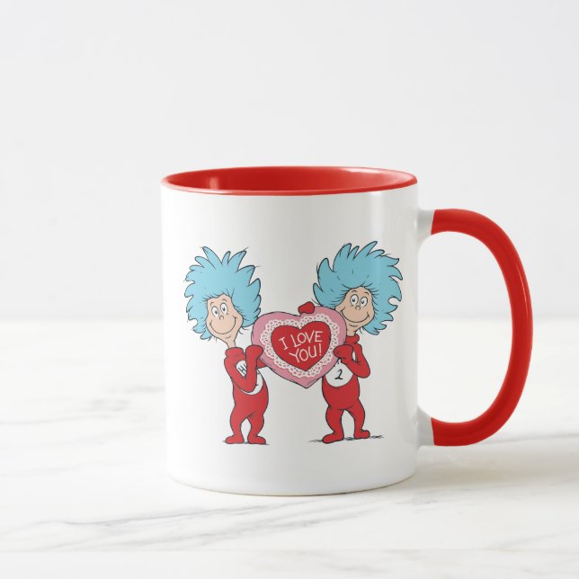 Die eine Sache zwei ich Liebe Sie Tasse (Rechts)