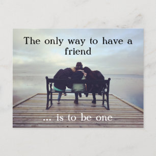 Die, einen Freund zu. Postkarte