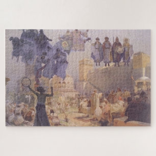 Die Einführung der slawischen Liturgie durch Mucha Puzzle