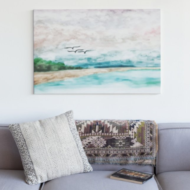 Die Einheit der Erde und die Wasser-Misty-Landscha Leinwanddruck (Von Creator hochgeladen)