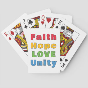 Die Einheit der Liebe der Hoffnung Spielkarten