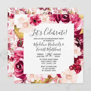 Die Einladung zur Begegnungspartei "Floral Let's C