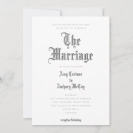 Die Einladung zur Heirat-Blakkletter