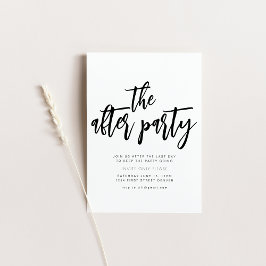 Die Einladung zur Hochzeitsfeier nach dem Party