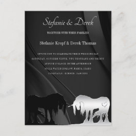 Die Einladung zur mystischen Einhornhochzeit Postkarte