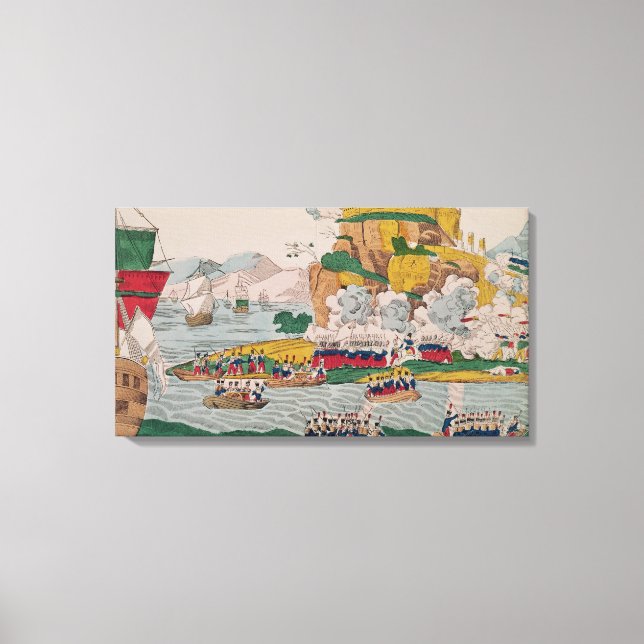 Die Einnahme Algiers durch die Franzosen Leinwanddruck (Vorderseite)