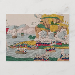 Die Einnahme Algiers durch die Franzosen Postkarte